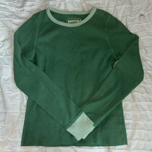 American Eagle Thermal Green Longsleeve